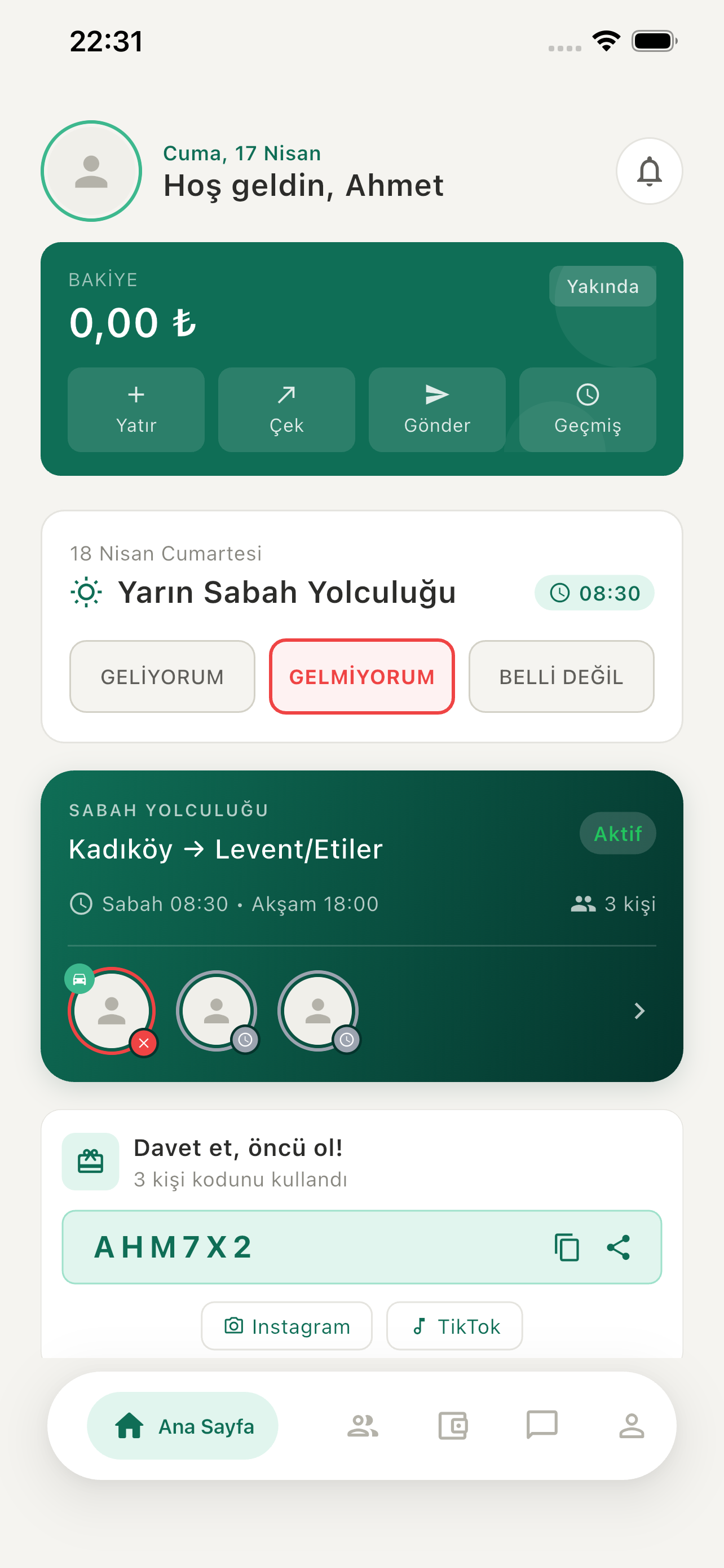 DoluGit Uygulama Ekranı